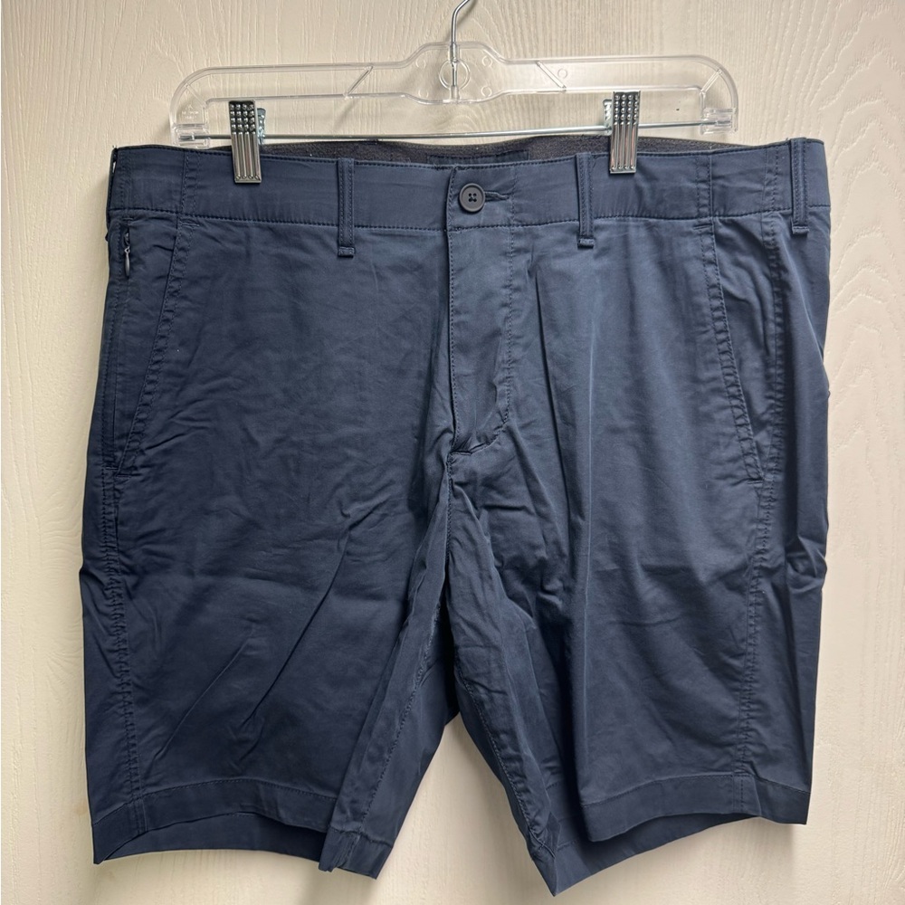 Abercrombie & Fitch Navy Flat Front Shorts